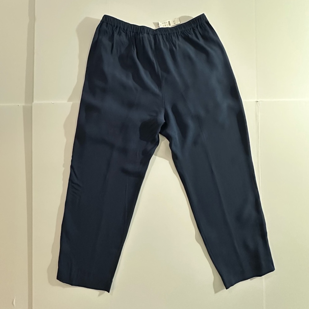 J. Crew Crepe Track Pants in Navy | 16 | NWT - Picture 3 of 16